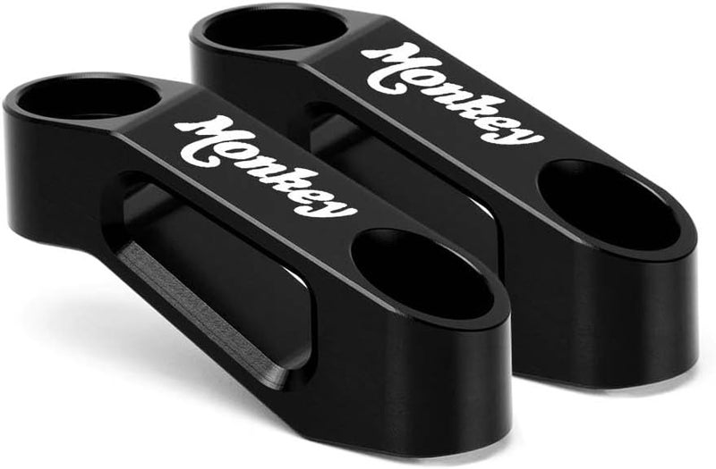 Modeer Compatible with Monkey 125 / Z125 Any year Motorcycle Rearview Mirror Risers Extenders monkey 125 Accessories (black) - Image 3